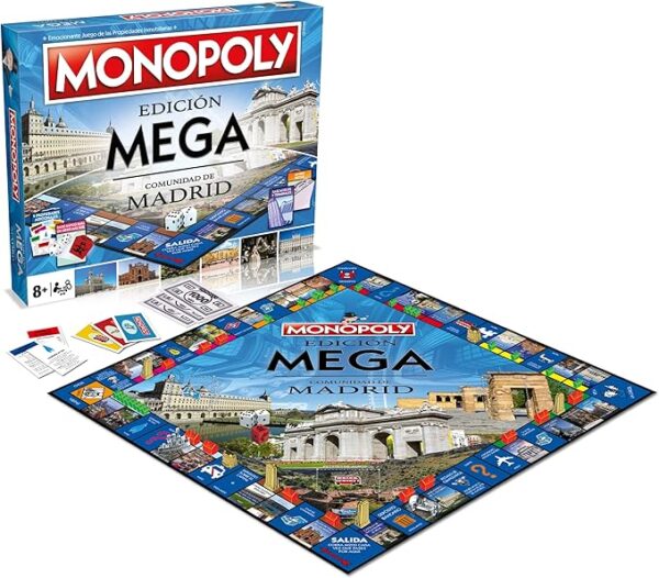 MONOPOLY MEGA - Edición Madrid: 2-6 Jugadores, Juegos de Mesa para Infantiles y Adultos, Desde 8+ Años - Imagen 3
