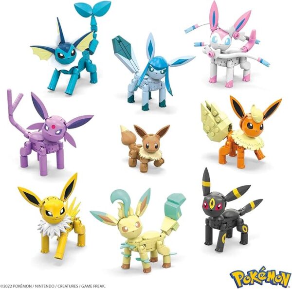 Mega Construx™ Pokémon™ Pack de Evoluciones de Eevee, Juguete de Construcción para Niños +6 Años (Mattel GFV85) - Imagen 2